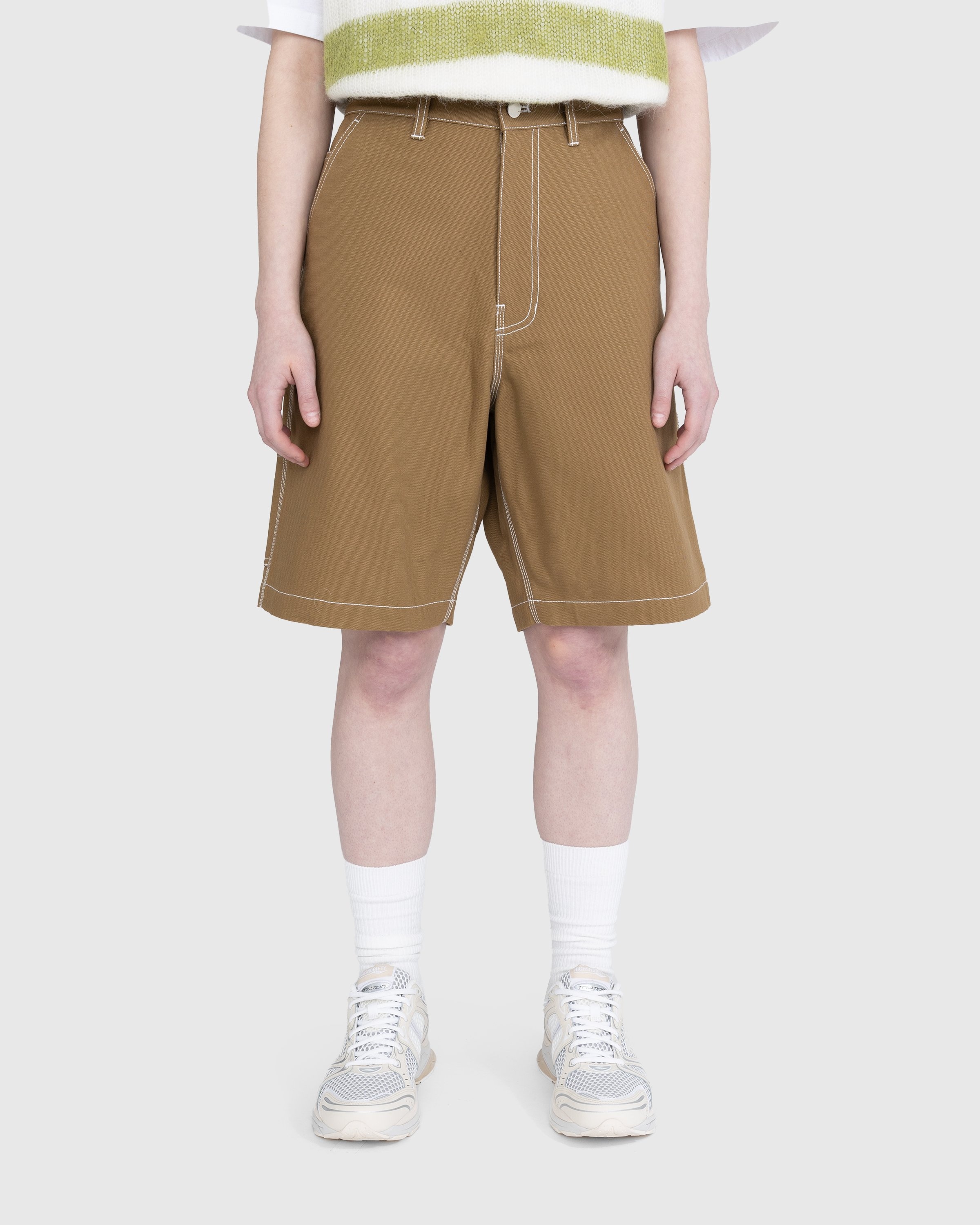 Highsnobiety – Carpenter Shorts Dark Beige - Shorts - Brown - Image 2