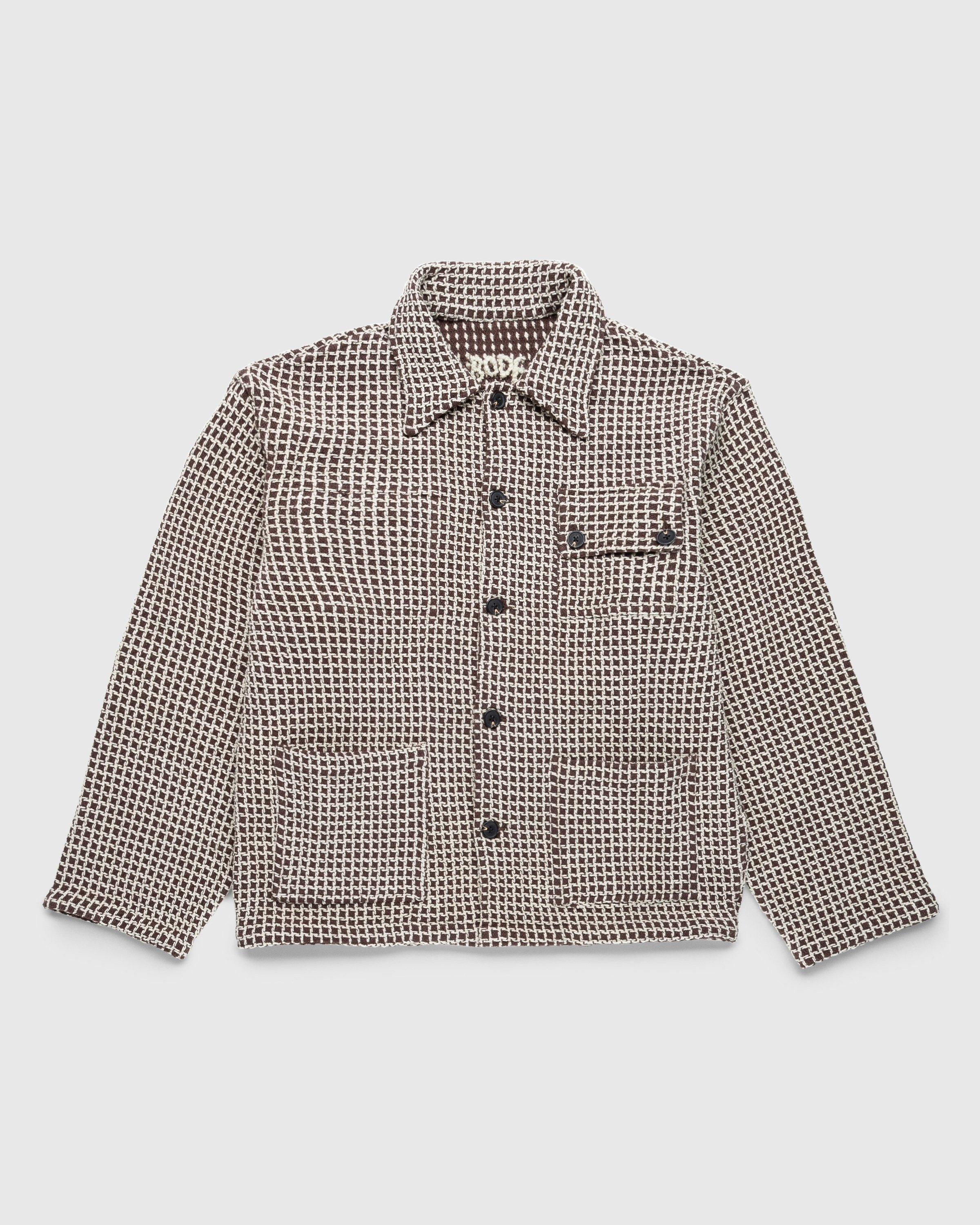Bode – Reversible Duo Waffle Jacket Brown - Outerwear - Brown - Image 1