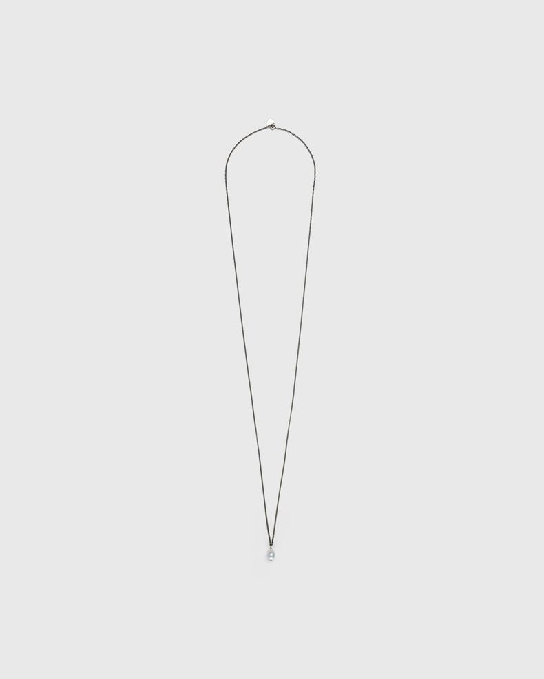 Acne Studios – Pearl Chain Necklace Antique Silver