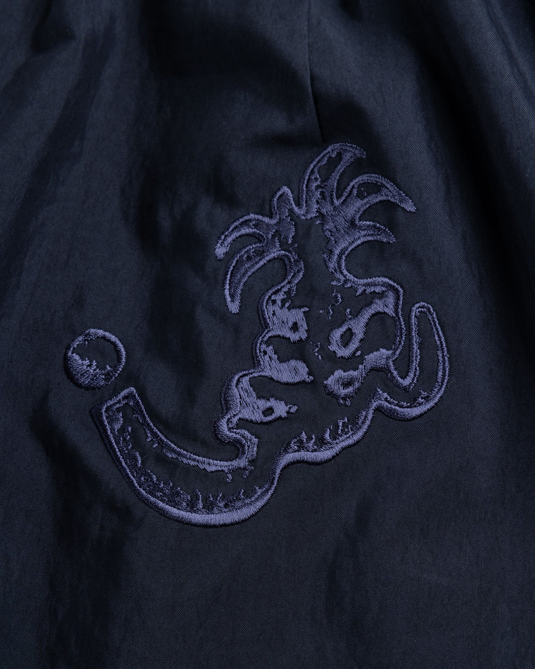 NTS x Highsnobiety – Brushed Nylon Skirt Navy - Skirts - Black - Image 7