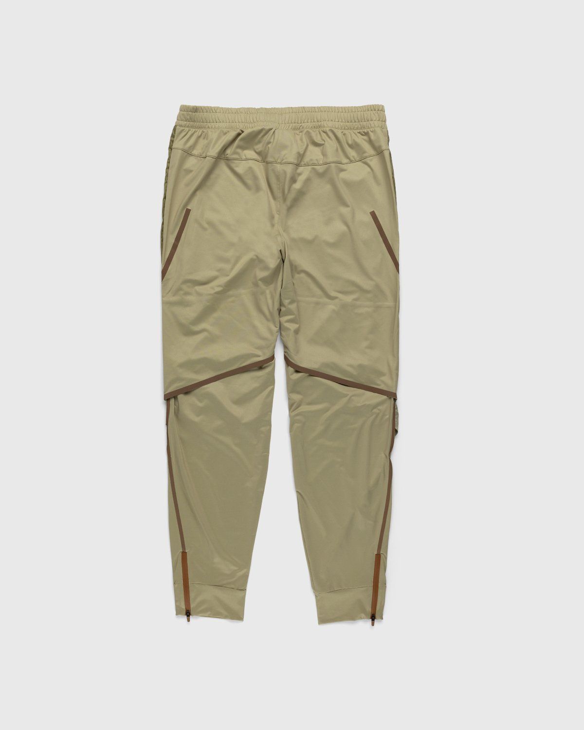 Loewe x On – Men's Technical Running Pants Gradient Khaki - Active Pants - Green - Image 2