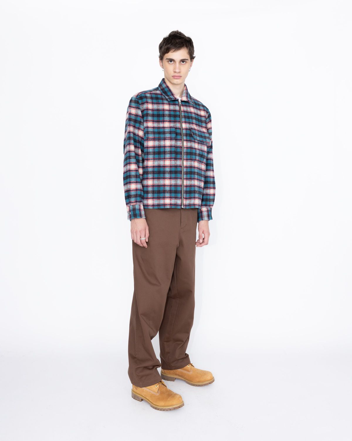 Highsnobiety HS05 – Shaggy Plaid Shirt Red/Blue - Shirts - Multi - Image 4