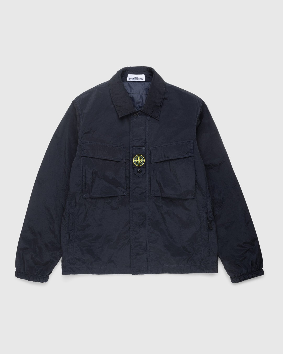 Stone Island – Lightweight Shirt Jacket Blue - Outerwear - Blue - Image 1