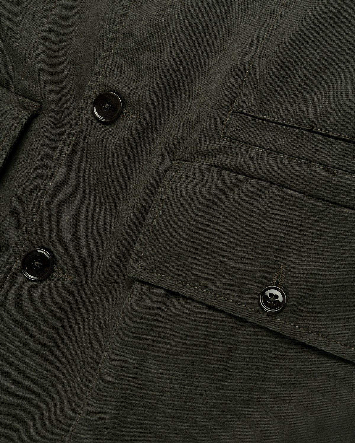 Lemaire – Boxy Blouson Dark Slate Green - Outerwear - Grey - Image 6