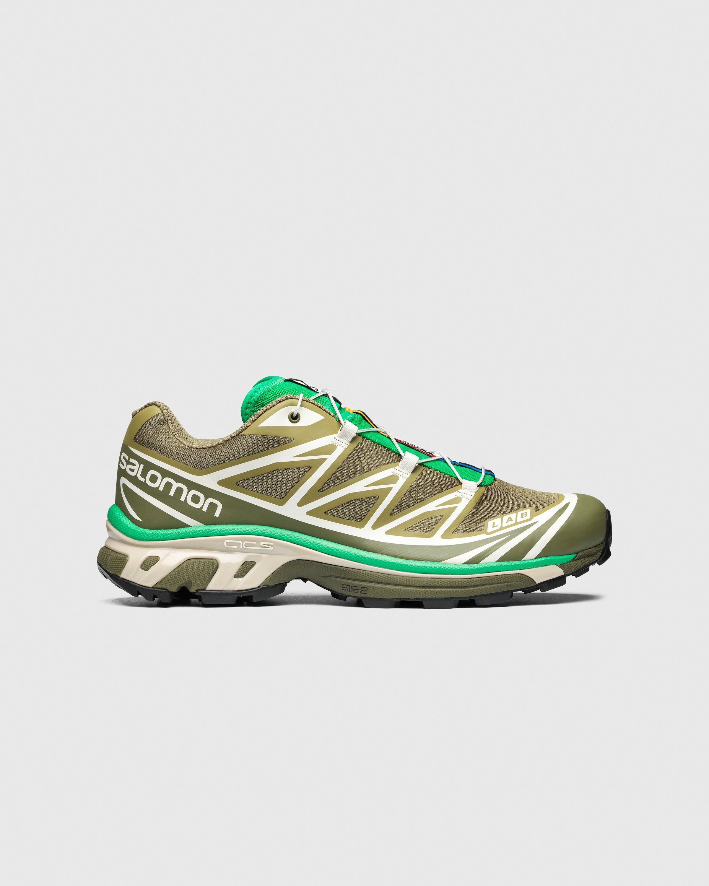 Salomon – XT-6 Dried Herb/Deep Lichen Green/Bright Green - Sneakers - Green - Image 1