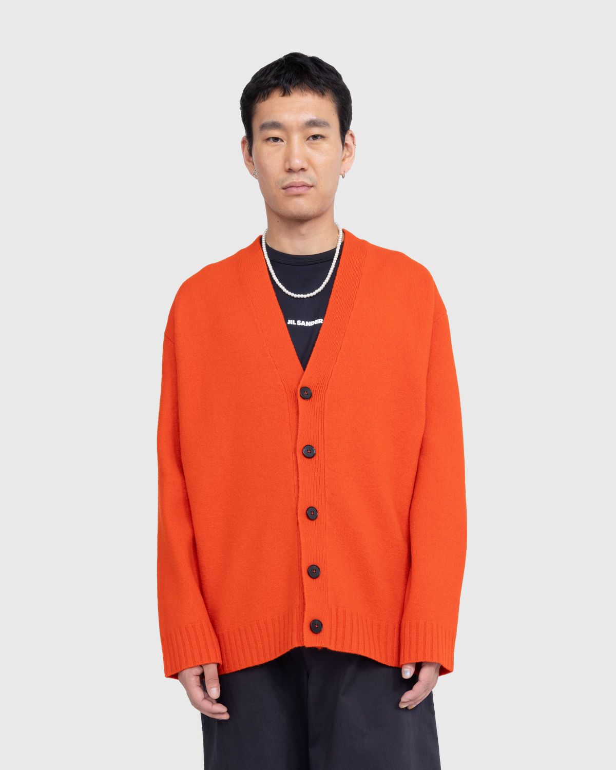 Jil Sander – Wool Cardigan Poppy - Knitwear - Red - Image 2