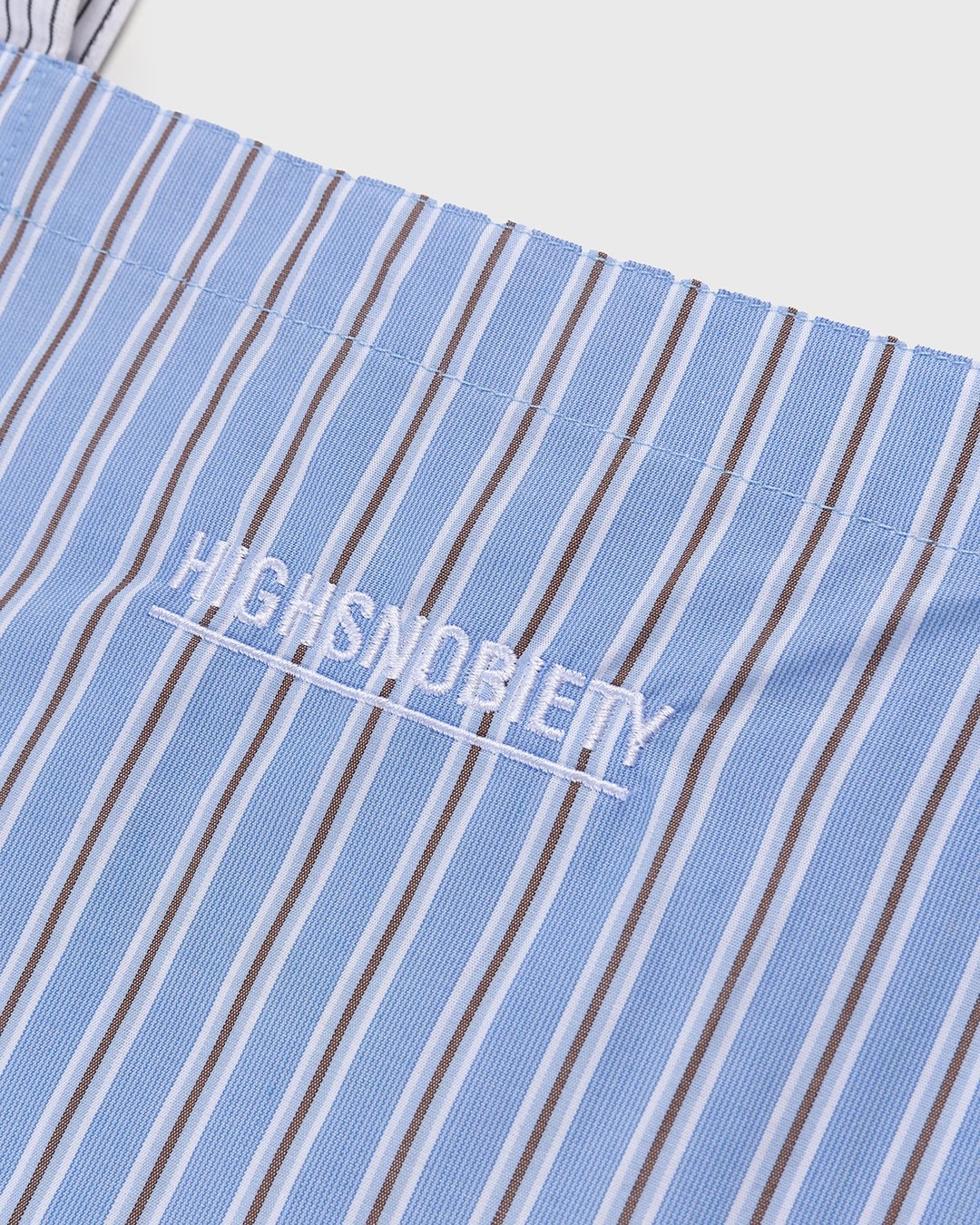 Highsnobiety – Shirting Laundry Bag Blue - Tote Bags - Blue - Image 4