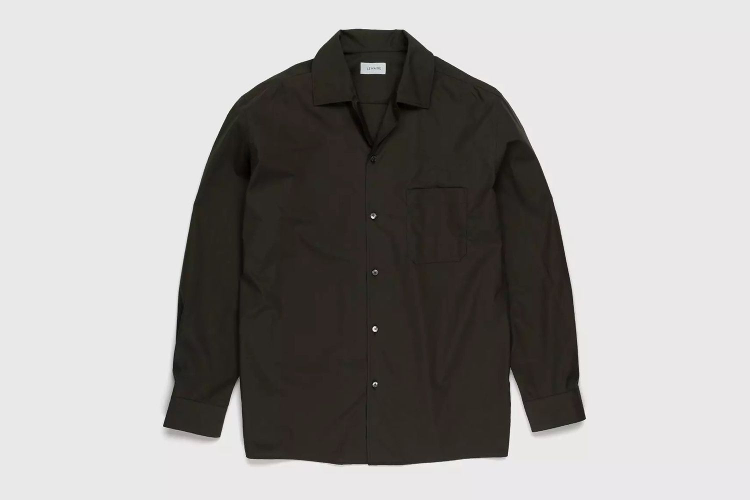 Convertible Collar Long Sleeve Shirt