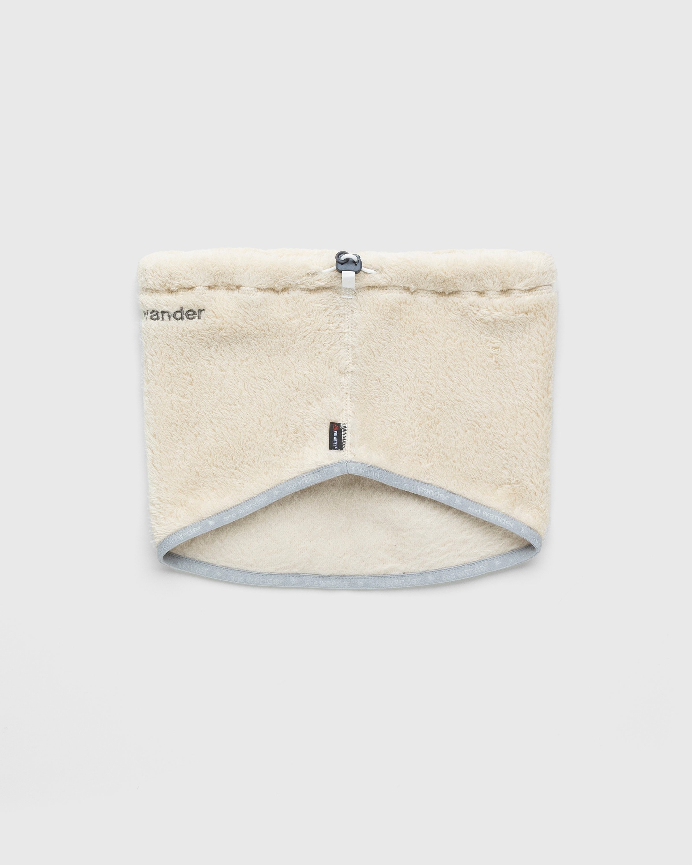 And Wander – High Loft Fleece Neck Warmer Off White - Scarves - Beige - Image 2