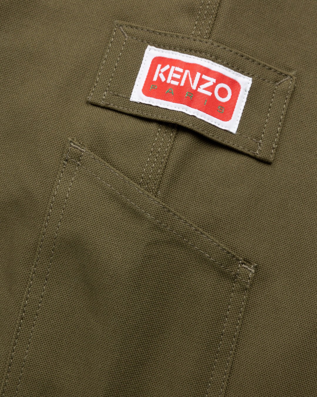 Kenzo – Carpenter Pants Dark Khaki - Pants - Green - Image 6