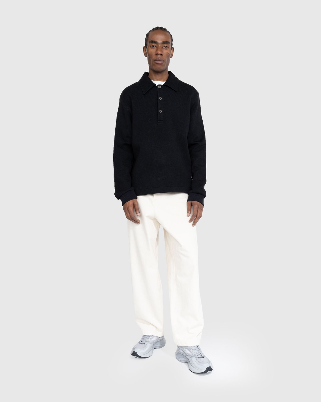 Our Legacy – Ile Piquet Black Pseudo Knit - Knitwear - Black - Image 4