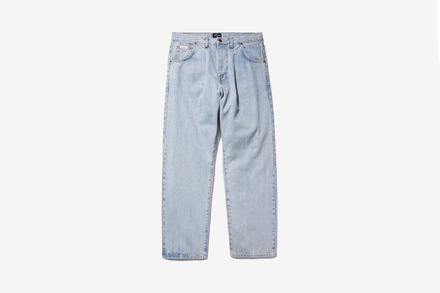Pleated Denim Jeans