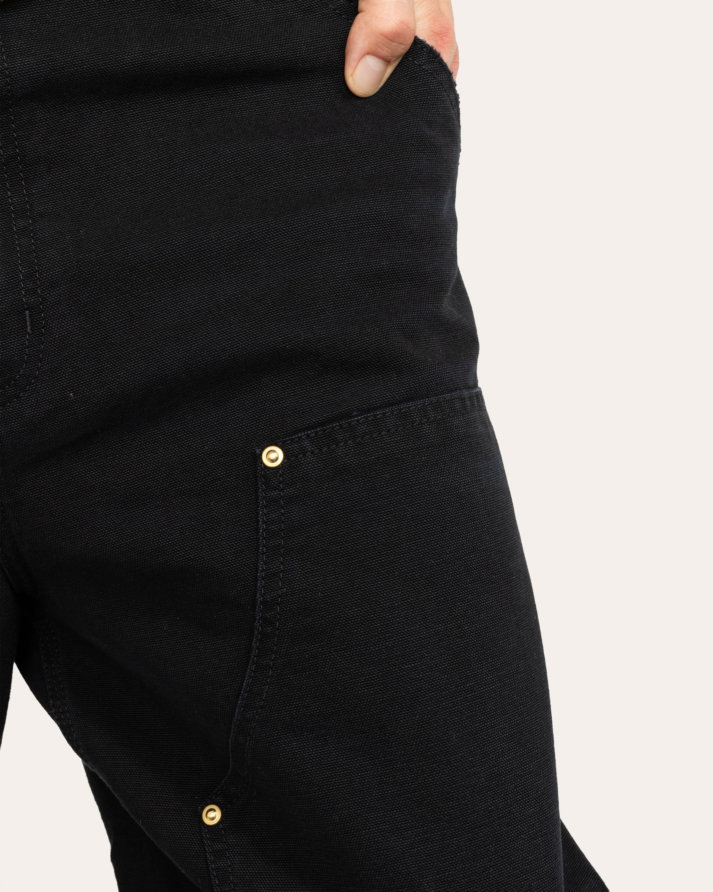 Carhartt WIP – Double Knee Pant Black - Pants - Black - Image 4