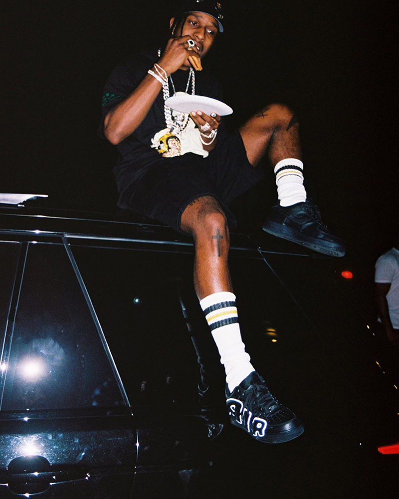 A$AP Rocky Reveals Triple Black CPFM x Air Force 1
