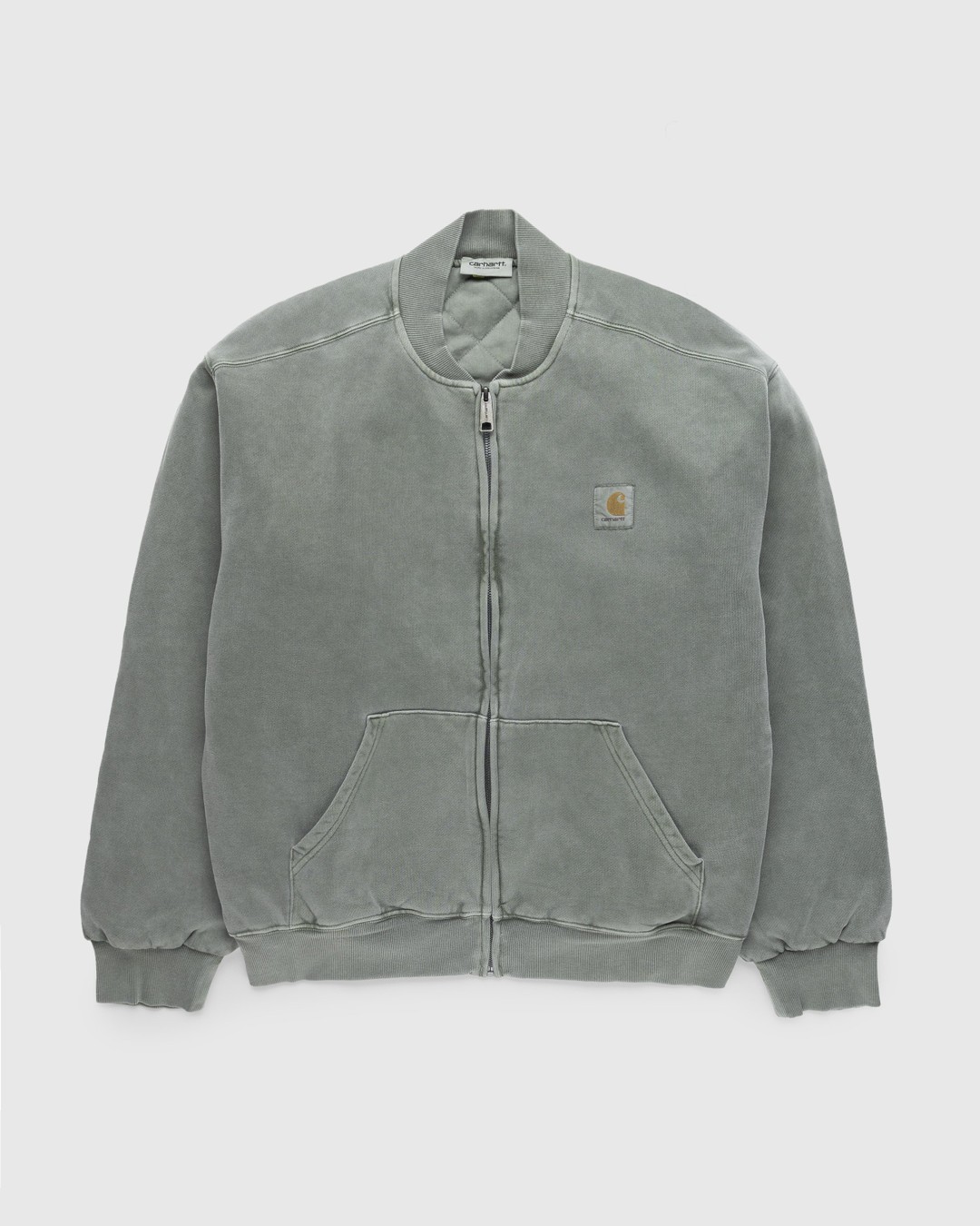 Carhartt WIP – Vista Sweat Bomber Smoke Green - Outerwear - Green - Image 1