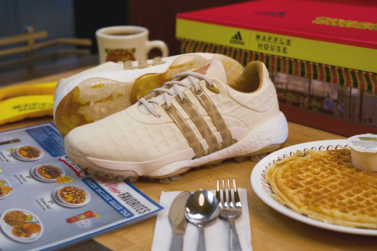 adidas x Waffle House TOUR360 22 Golf Shoe Collaboration