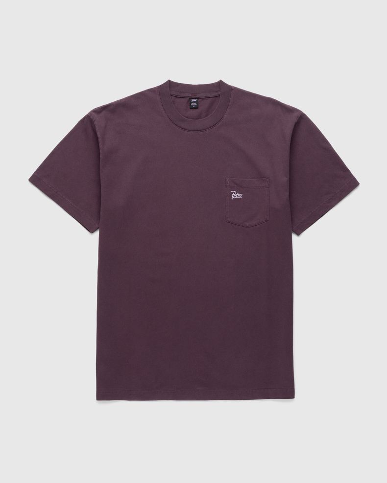 Patta – Basic Washed Pocket T-Shirt Plum Perfect