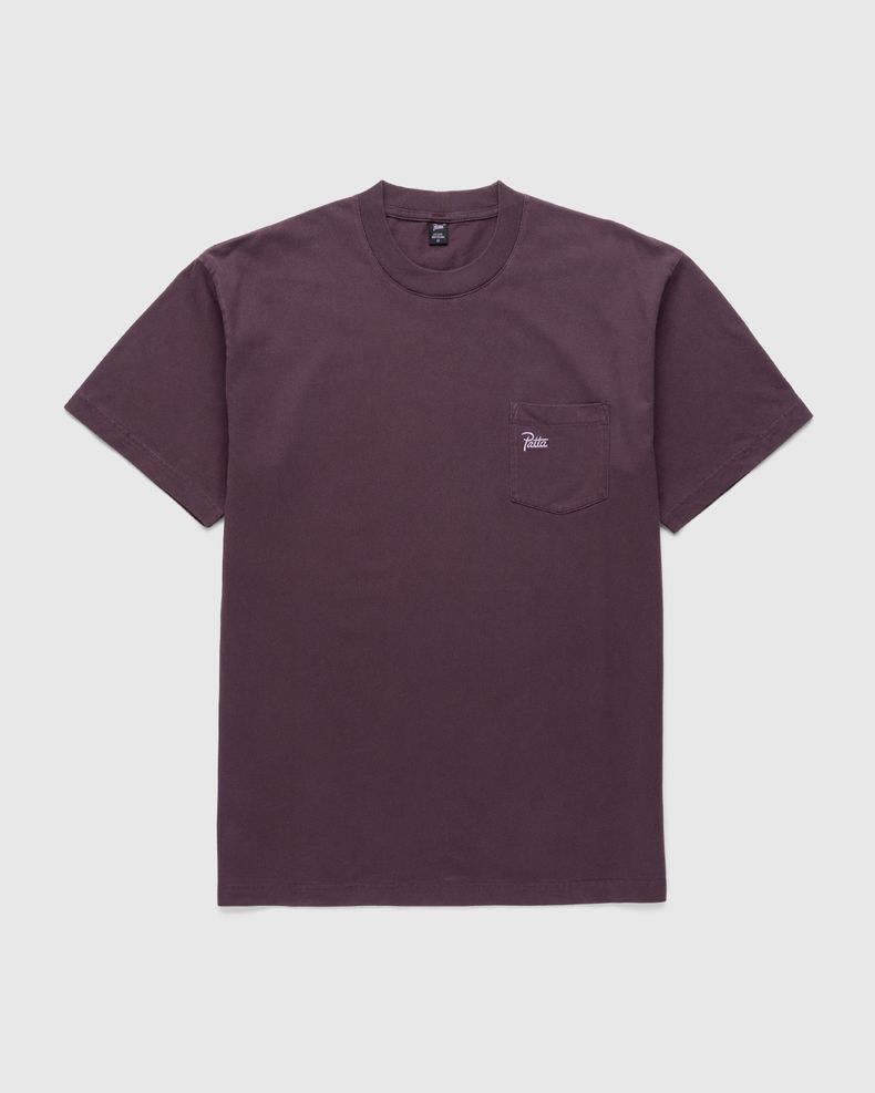 Basic Washed Pocket T-Shirt Plum Perfect