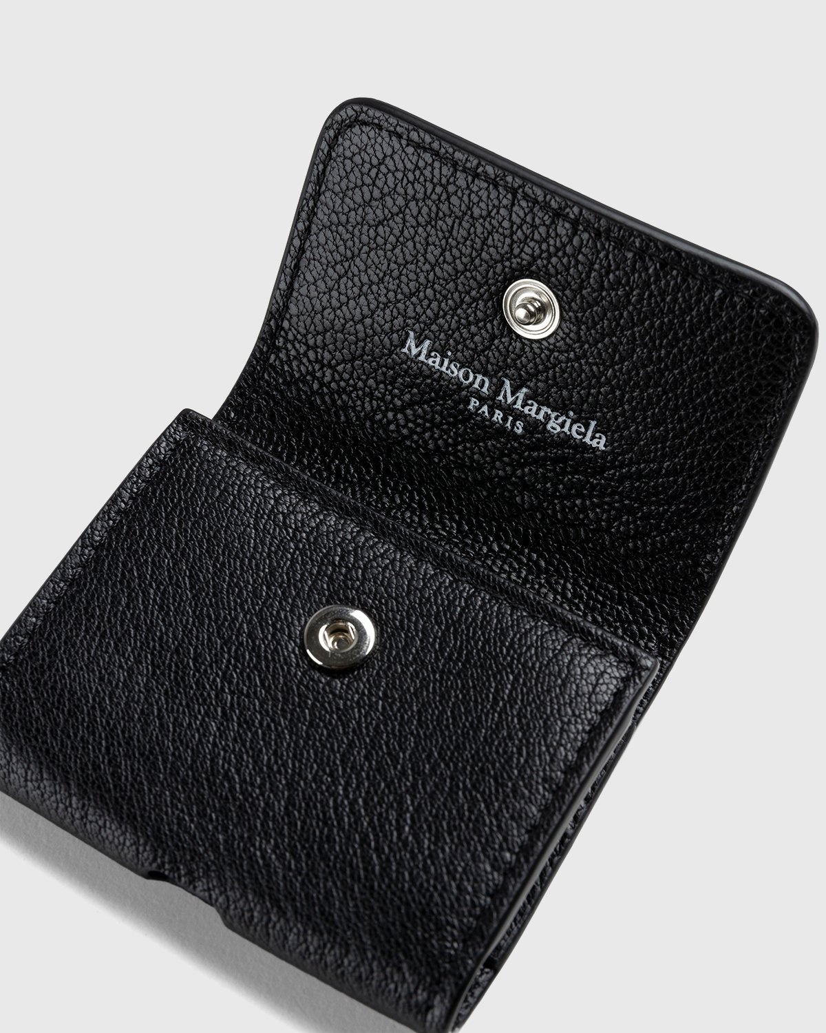 Maison Margiela – Leather AirPods Case Black - Phone cases - Black - Image 5