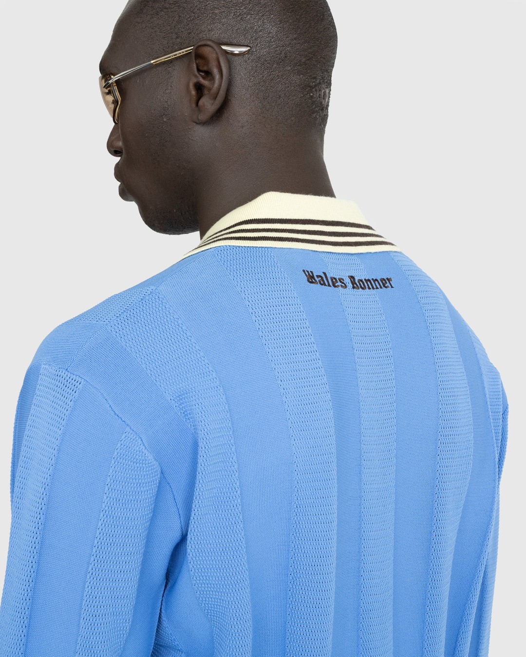 Adidas x Wales Bonner – Knit Football Long-Sleeve Lucky Blue - Longsleeves - Blue - Image 5