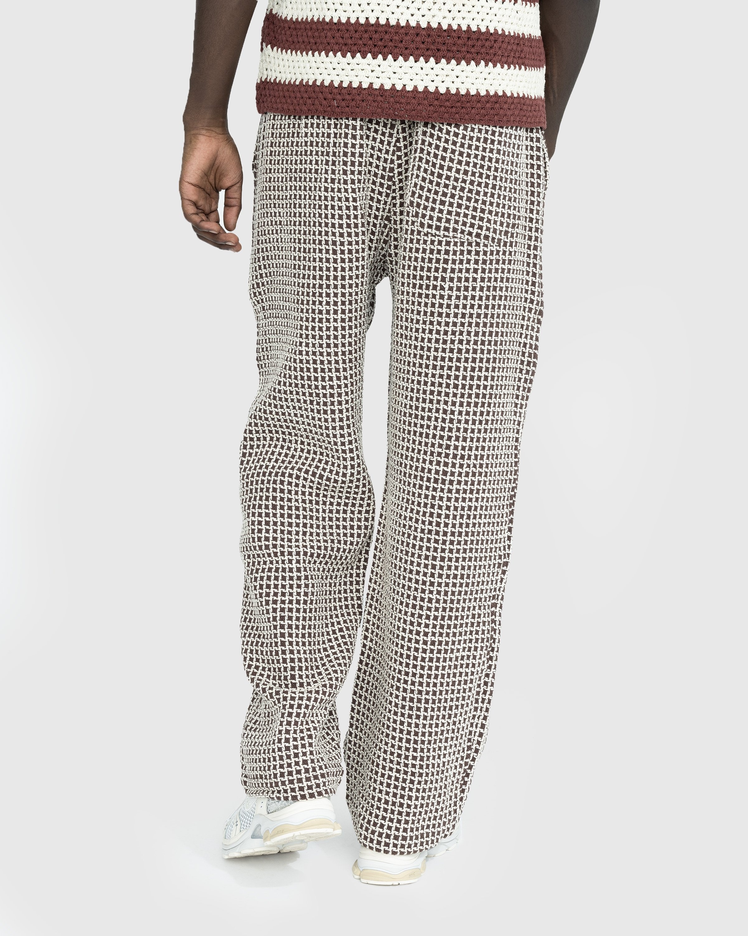 bode – Duo Waffle Pant Brown - Pants - Brown - Image 3
