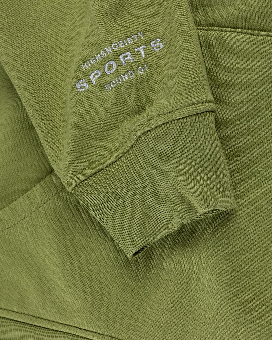 Highsnobiety – HS Sports Logo Hoodie Green - Sweats - Green - Image 5