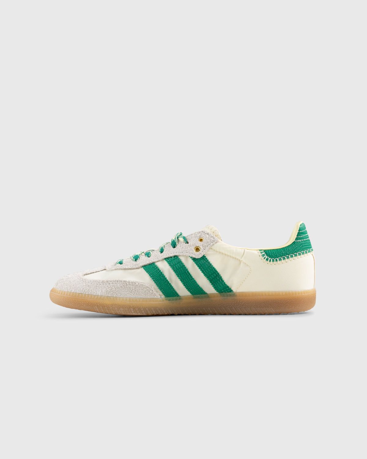 Adidas x Wales Bonner – WB Samba Cream White/Bold Green/Easy Yellow - Low Top Sneakers - Beige - Image 2