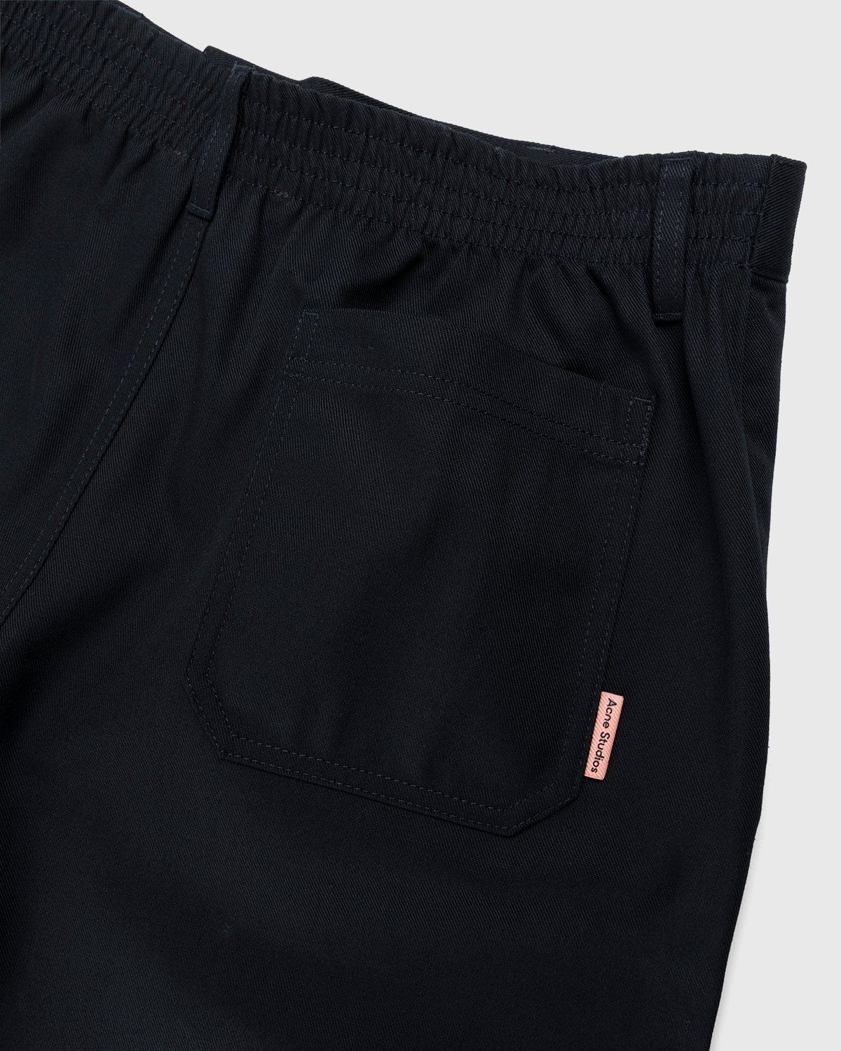 Acne Studios – Ringa Cotton Mix Twill Shorts Black - Shorts - Black - Image 3