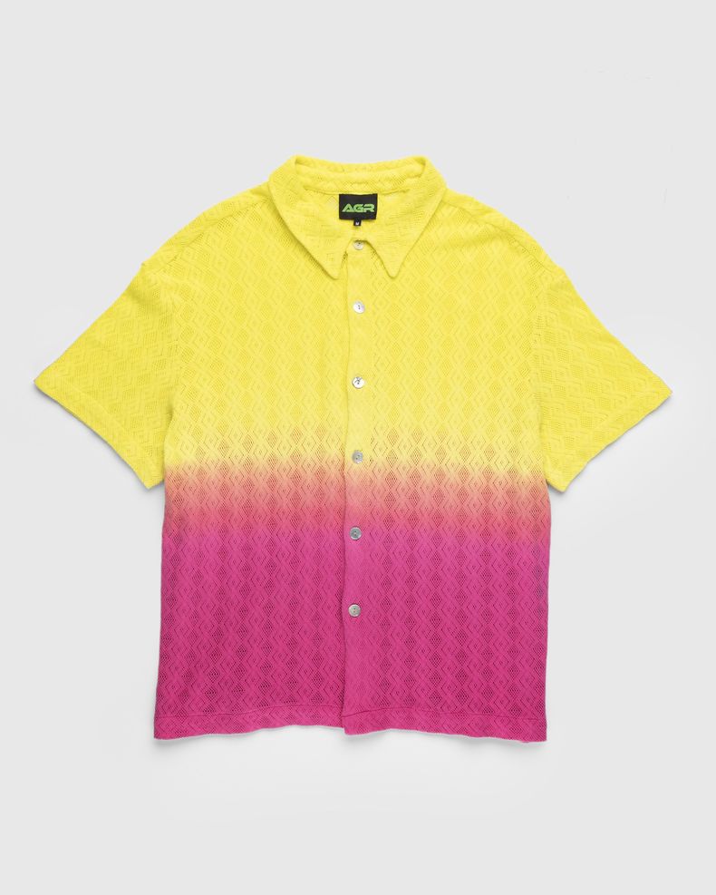 Gentle Happiness Lace Shirt Yellow/Pink