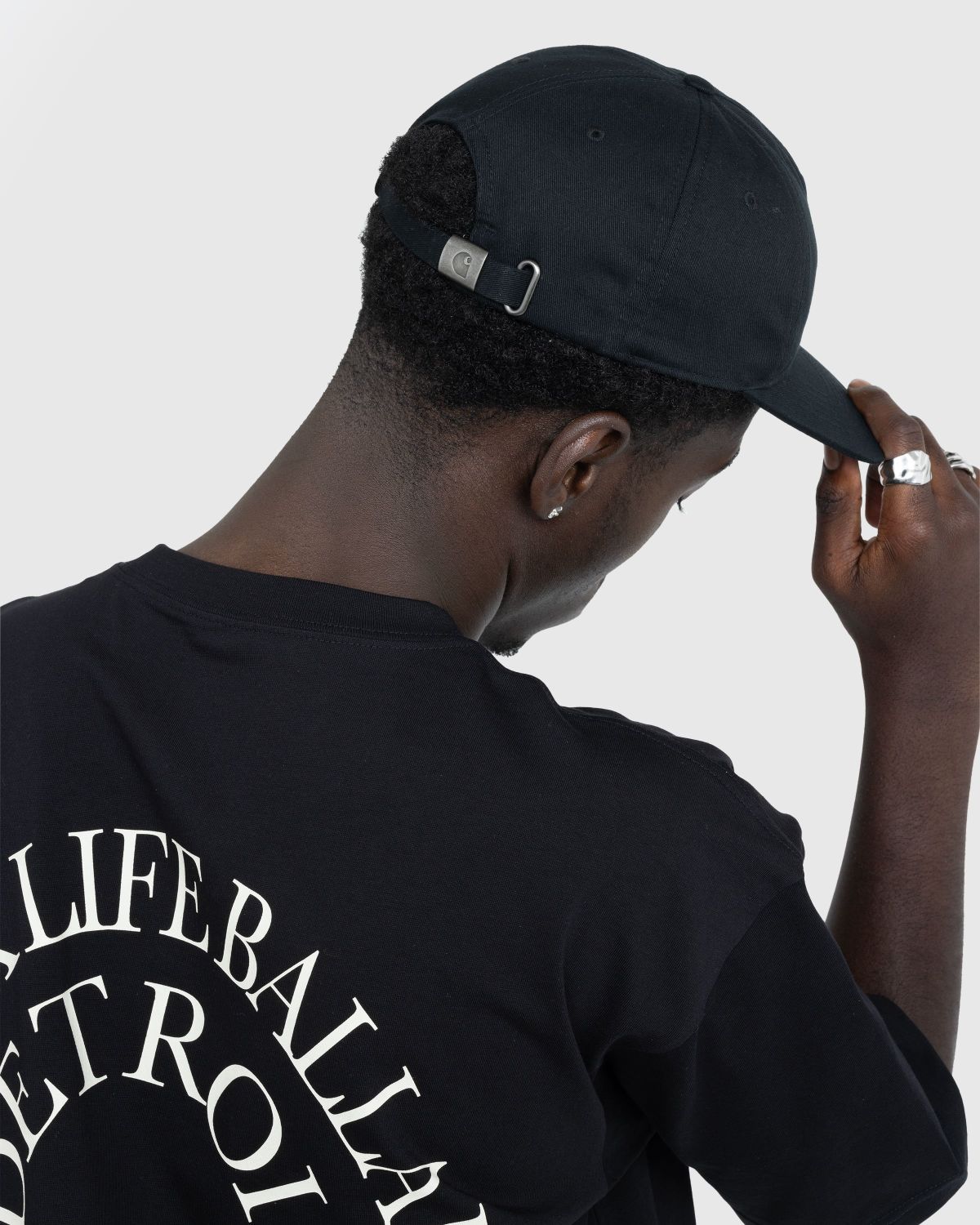 Carhartt WIP – Liquid Script Cap Black - Hats - Black - Image 5