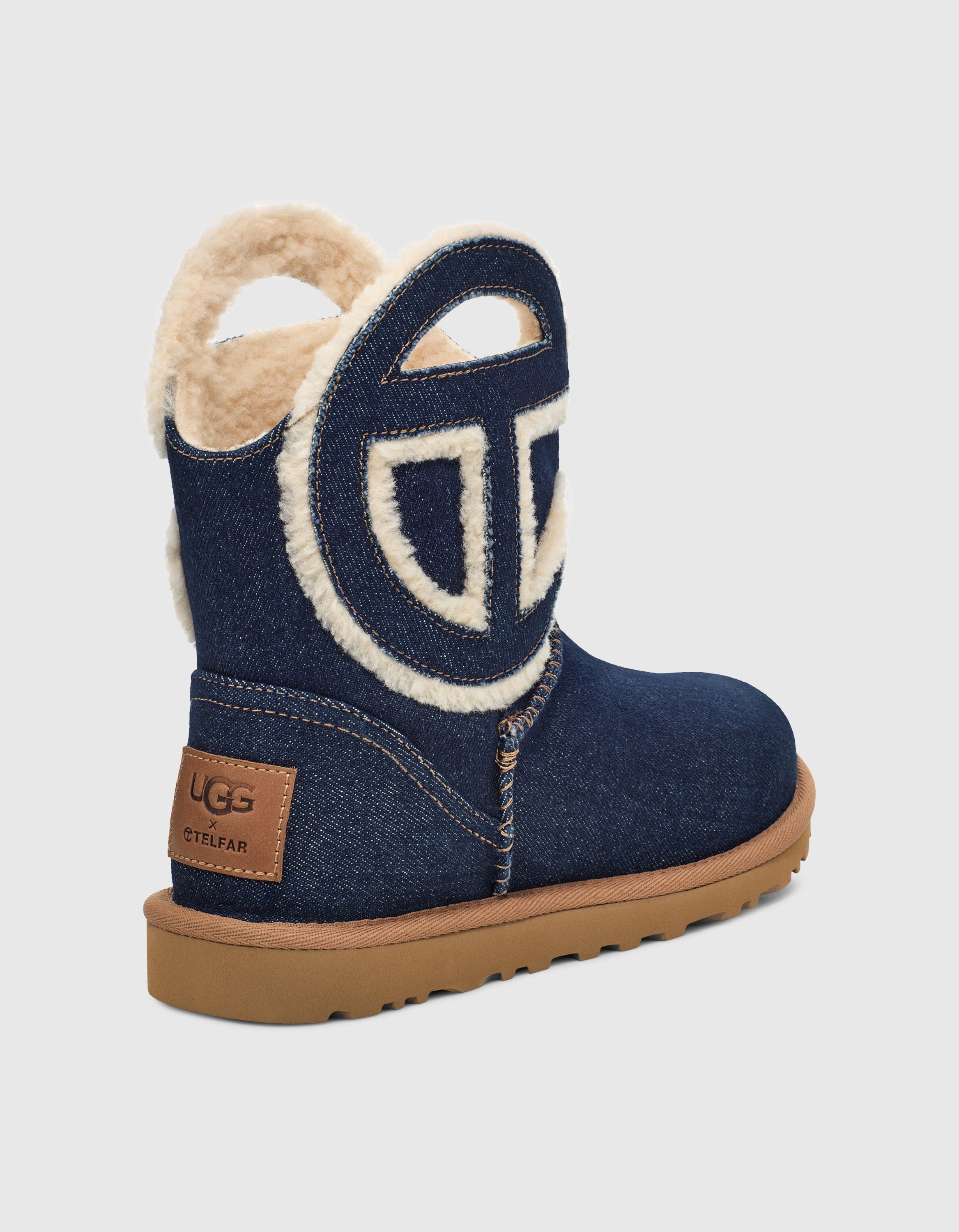 Ugg x Telfar – Logo Mini Boot Indigo - Boots - Blue - Image 6