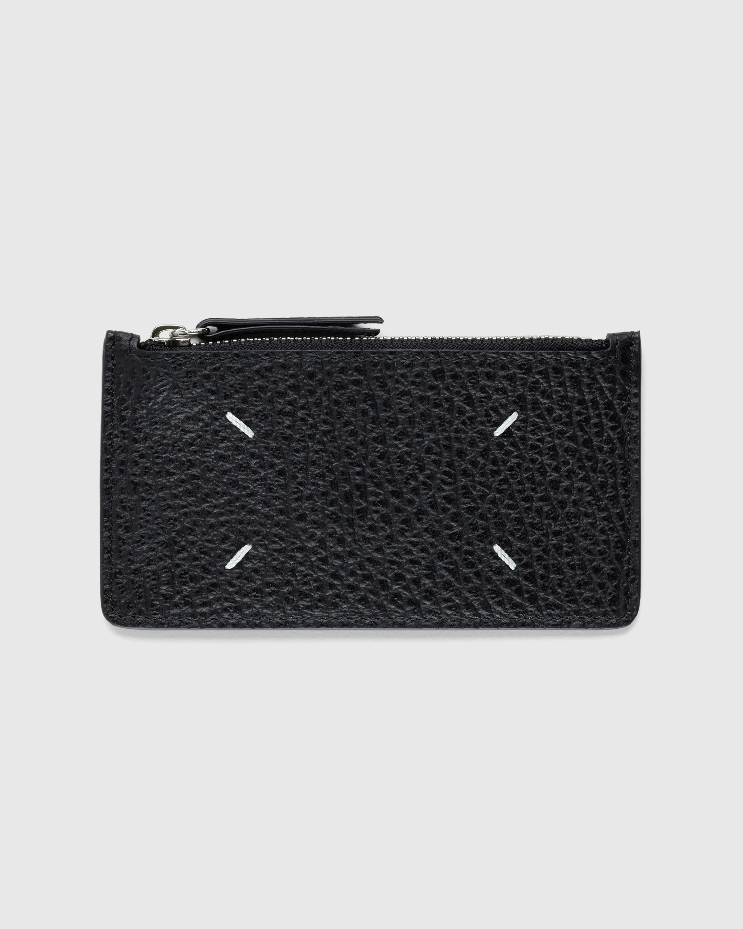 Maison Margiela – Zip Leather Card Holder Black