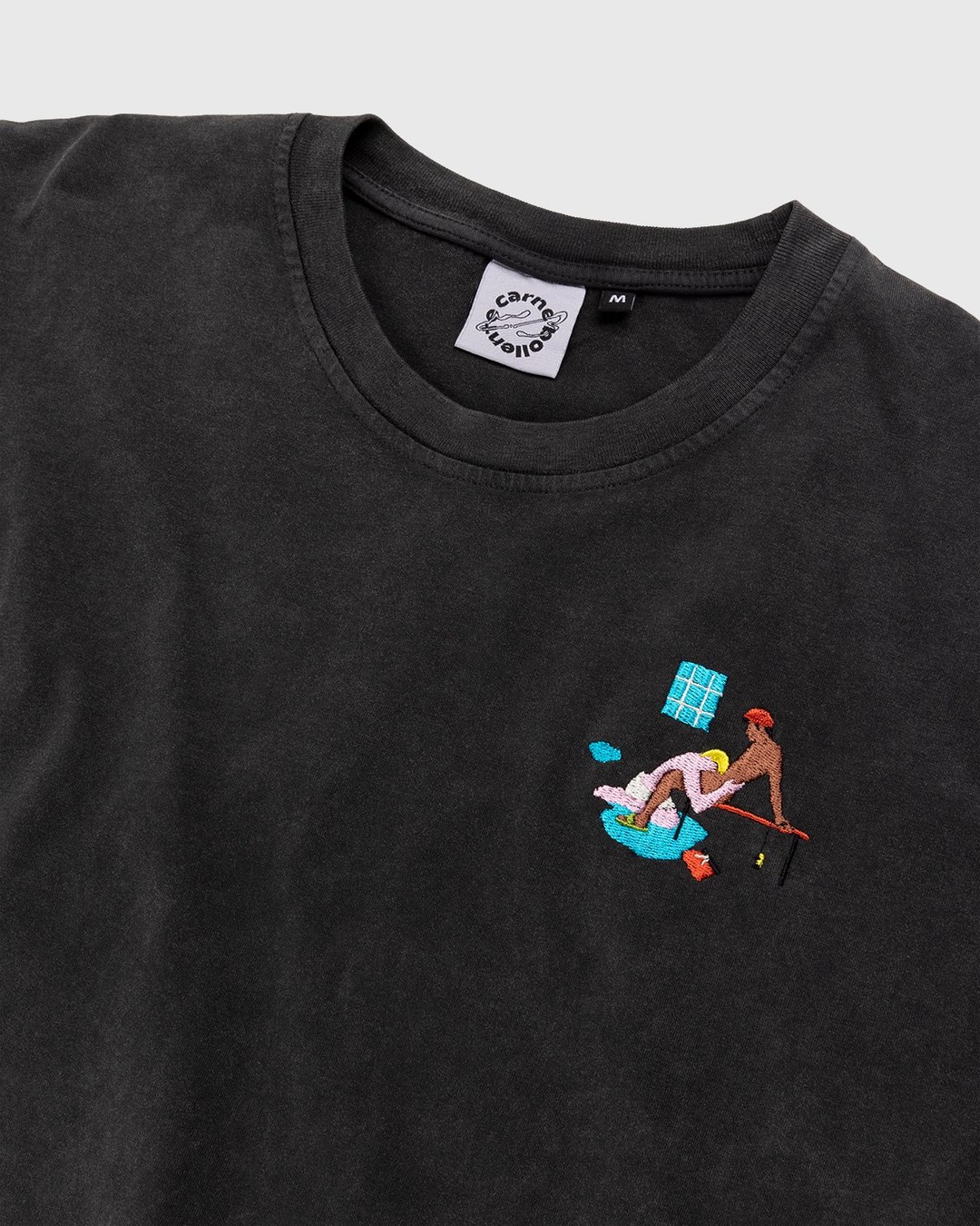 Carne Bollente – Deep Diving T-Shirt Washed Black - Tops - Black - Image 4