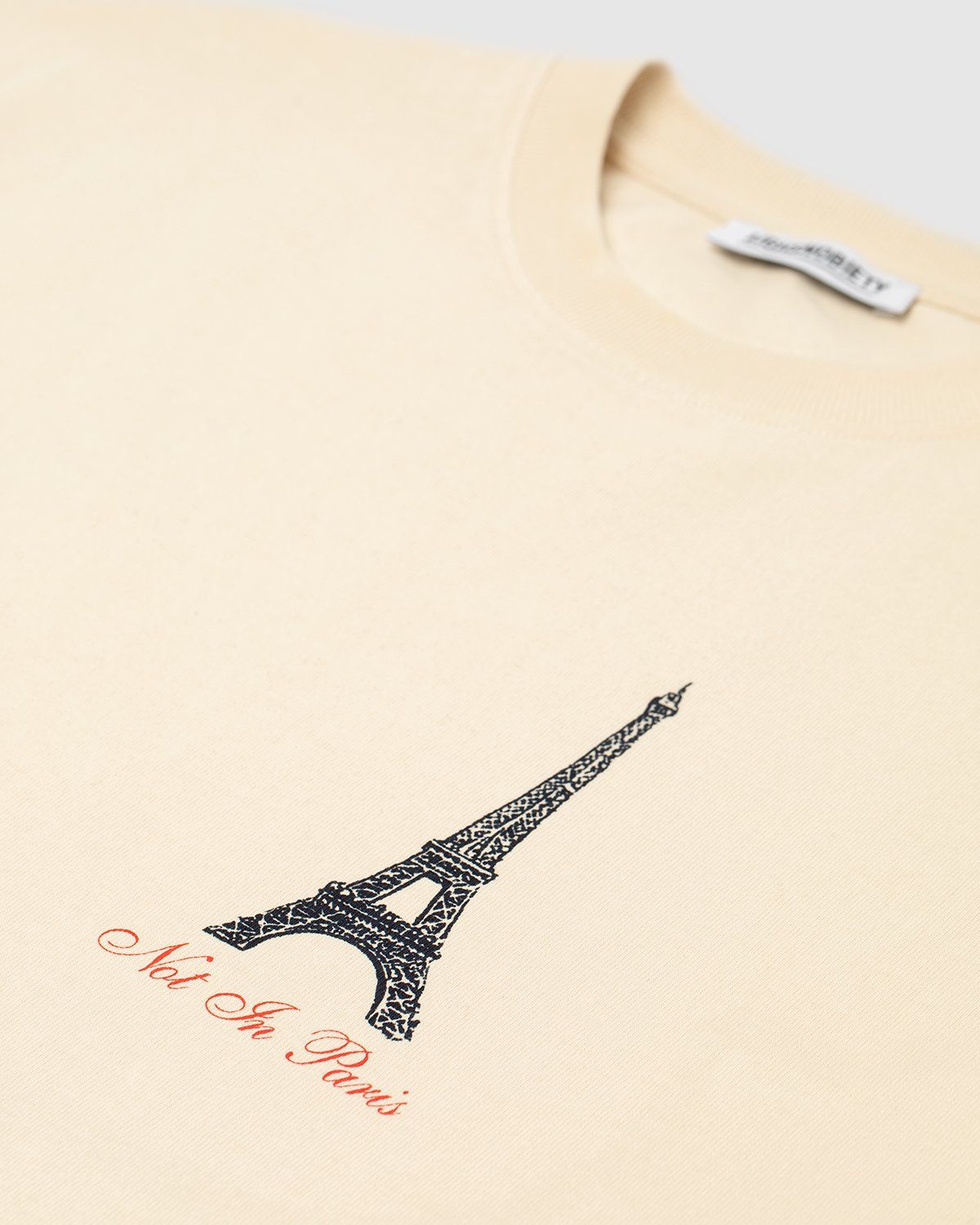 Highsnobiety – Not In Paris Eiffel Tower T-Shirt Eggshell - Tops - Beige - Image 3