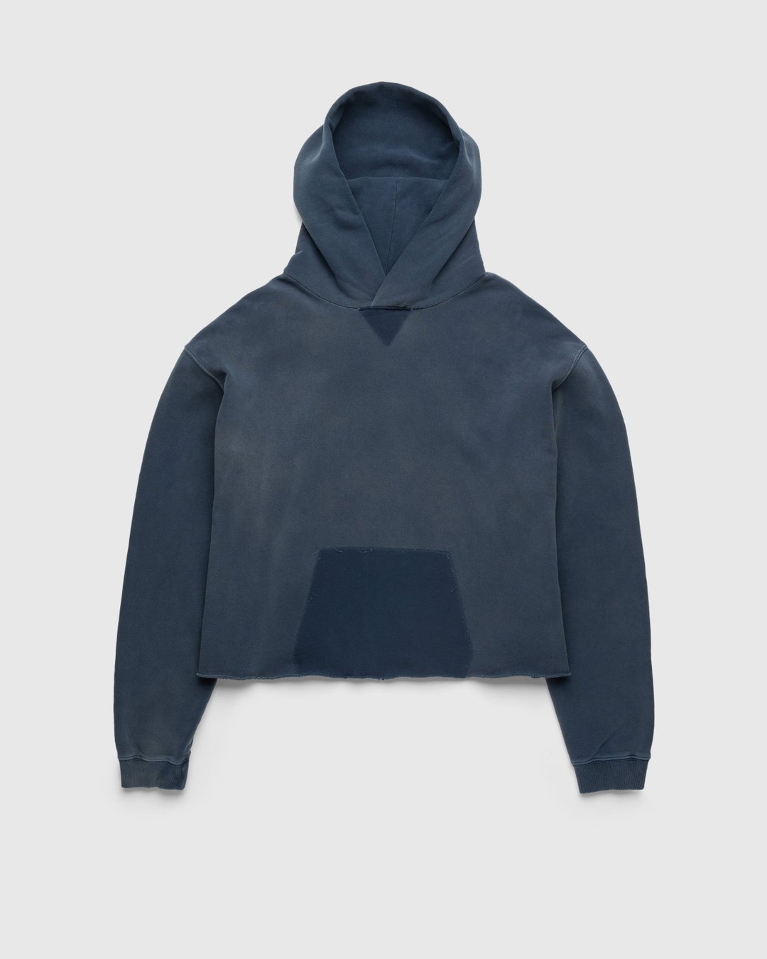 Maison Margiela – Organic Cotton Logo Hoodie Blue - Sweats - Blue - Image 1