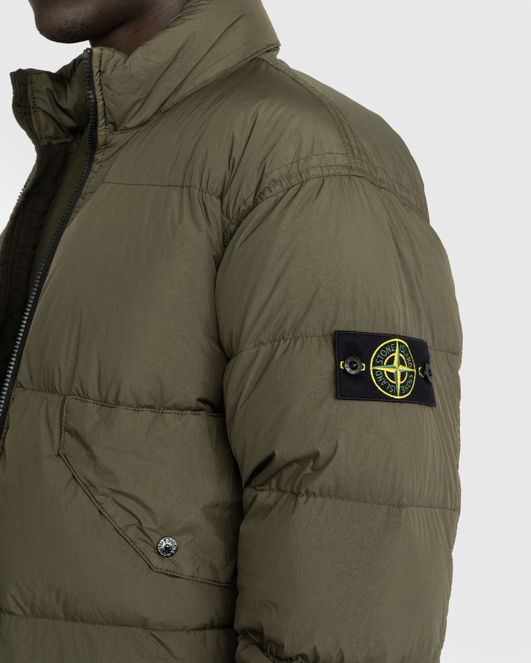Stone Island – Garment-Dyed Recycled Nylon Down Jacket Olive - Outerwear - Green - Image 4