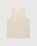 Marine Serre – Organic Cotton Ribbed Tank Top Beige - Men Tops - Beige - Image 1