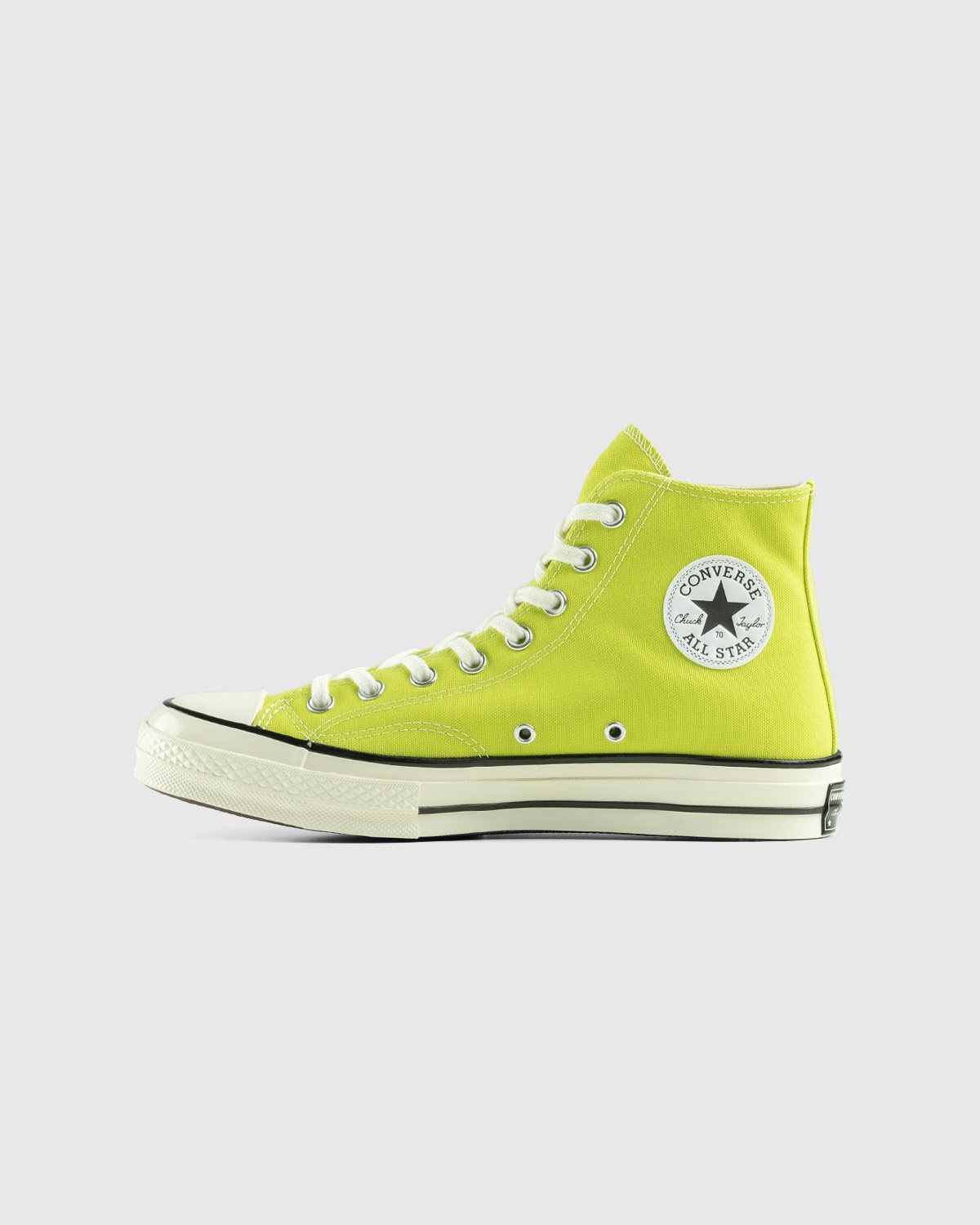 Converse – Chuck 70 Lime Twist Egret Black - High Top Sneakers - Yellow - Image 2