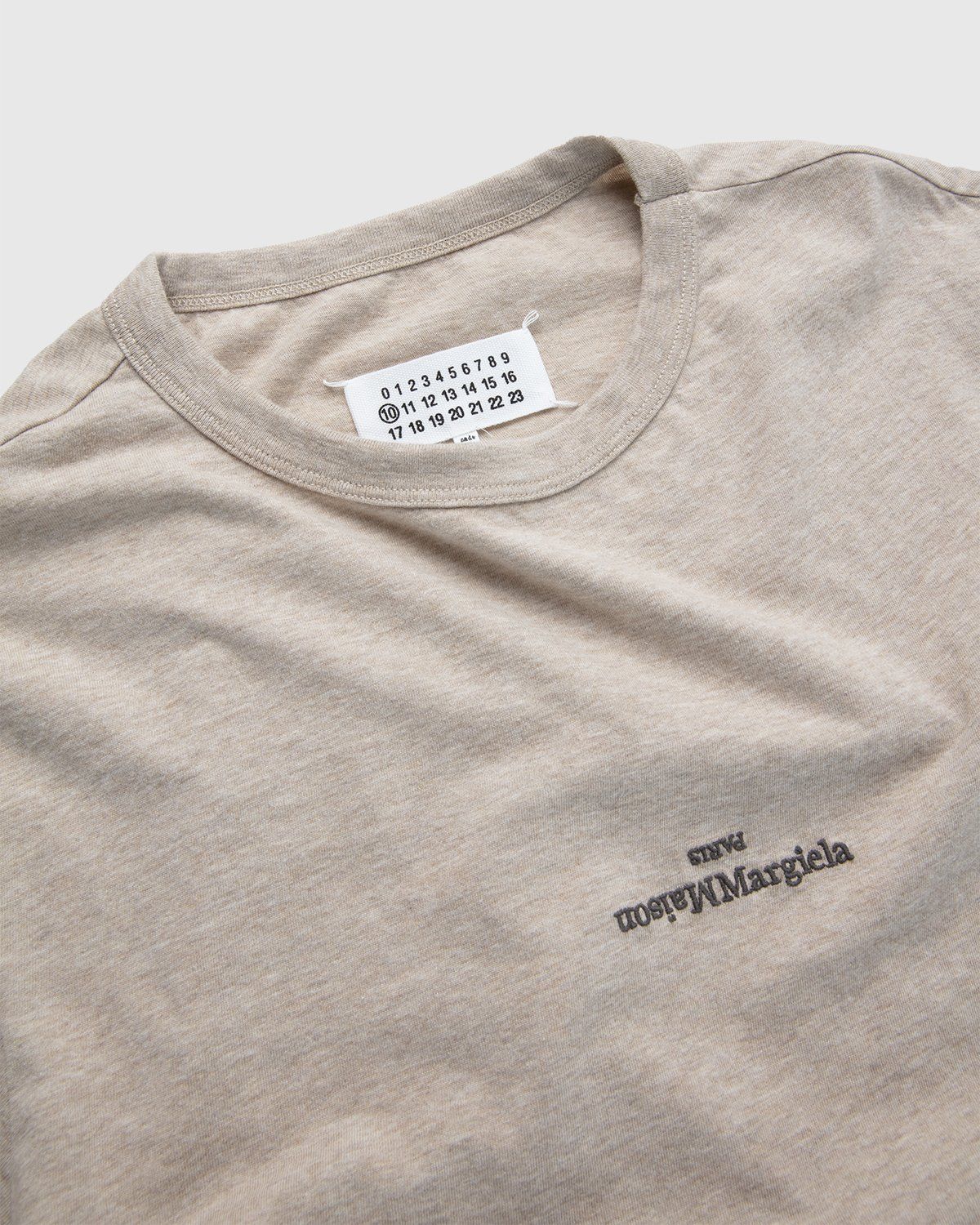 Maison Margiela – Logo T-Shirt Beige - Tops - Beige - Image 3