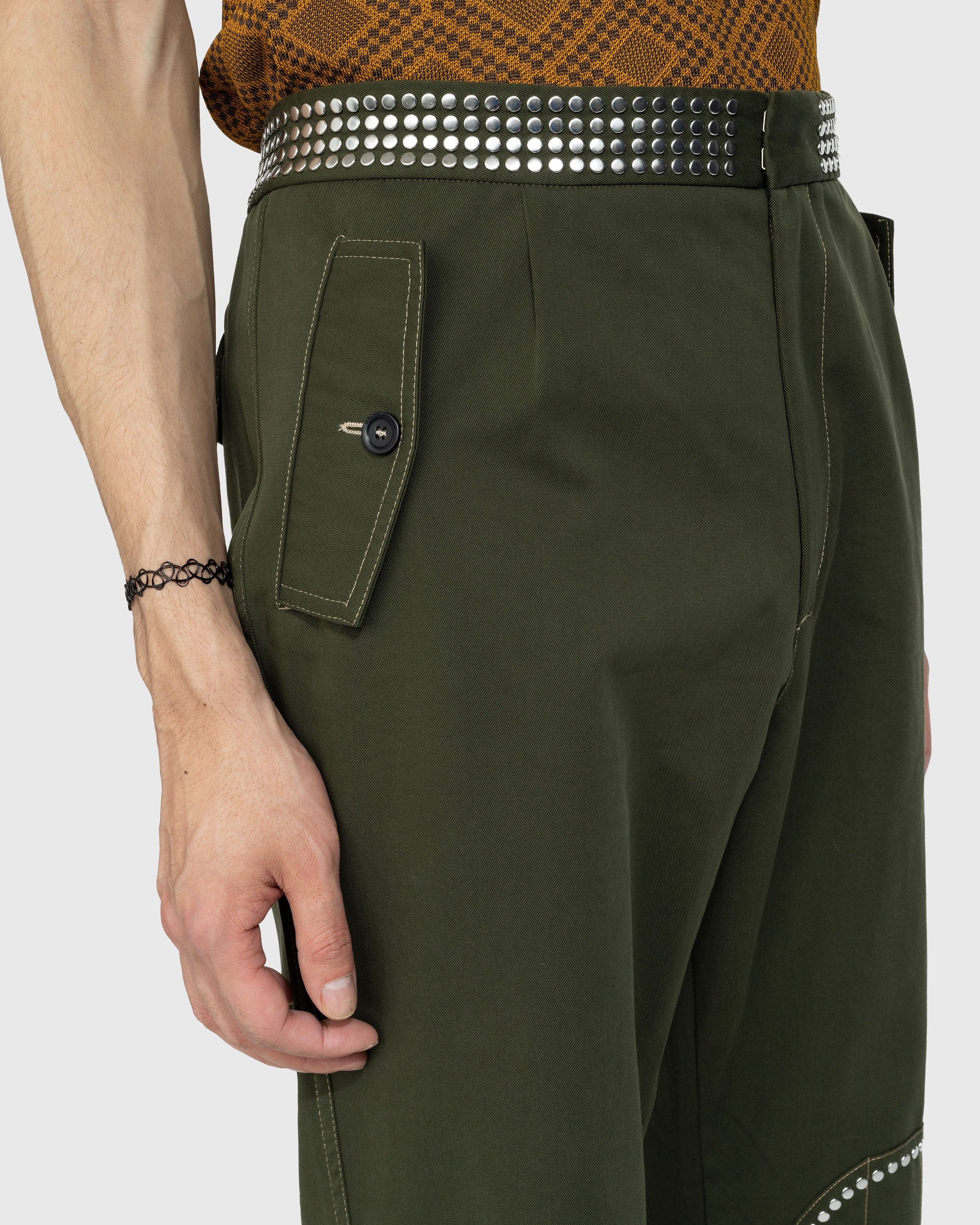 Wales Bonner – Tomorrow Trousers - Pants - Green - Image 6