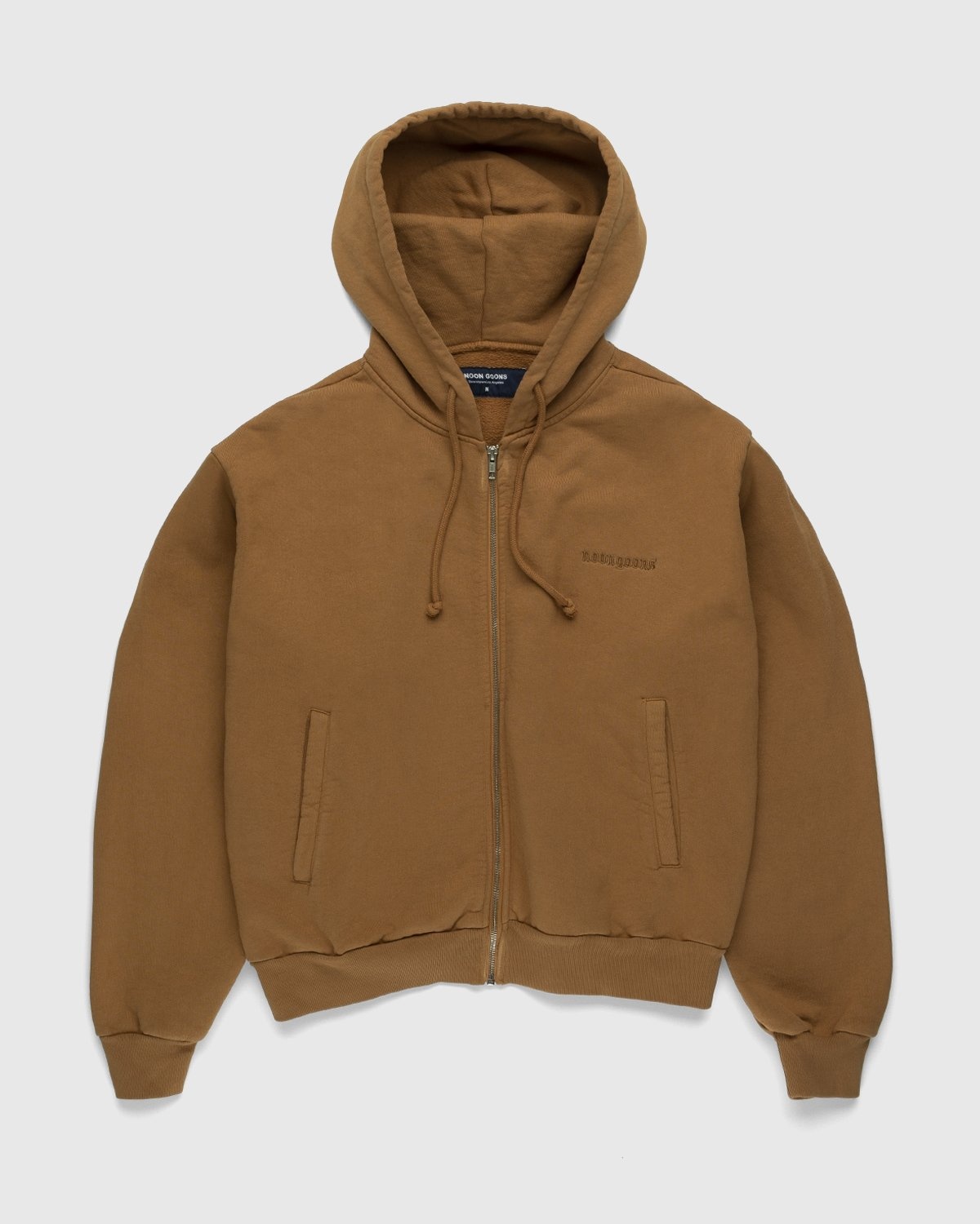 Noon Goons – High Tide Zip Hoodie Caramel - Sweats - Brown - Image 1