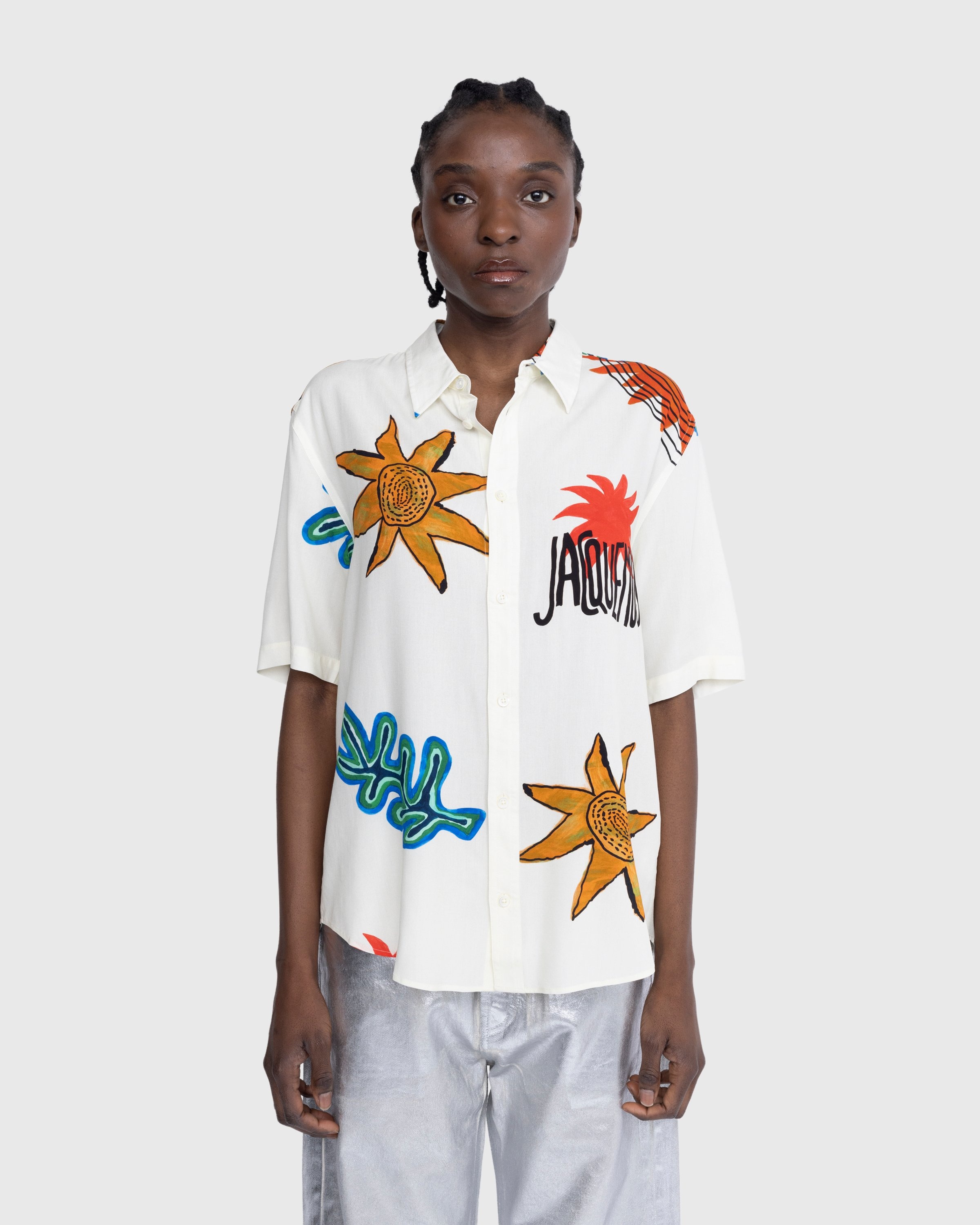 Jacquemus La Chemise Melo Paisley Bandana Short Sleeve Shirt Print Beige  Arty Sun Men's - SS23 - US