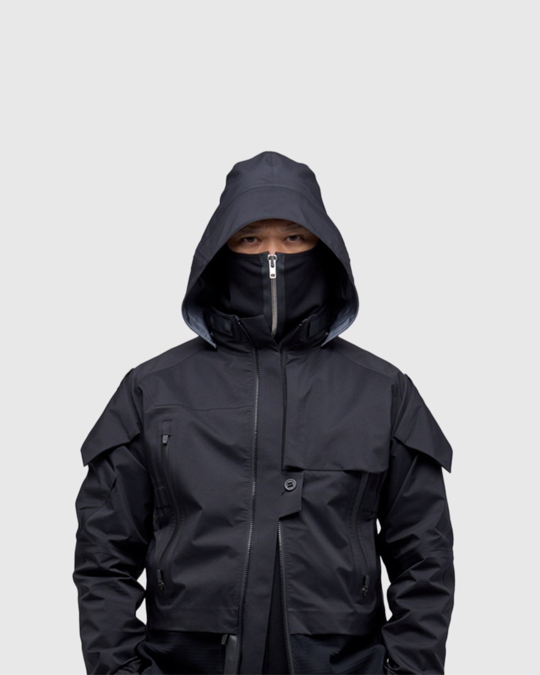 ACRONYM – NG4-PS Neckgaitor Black Silver - Scarves - Silver - Image 4
