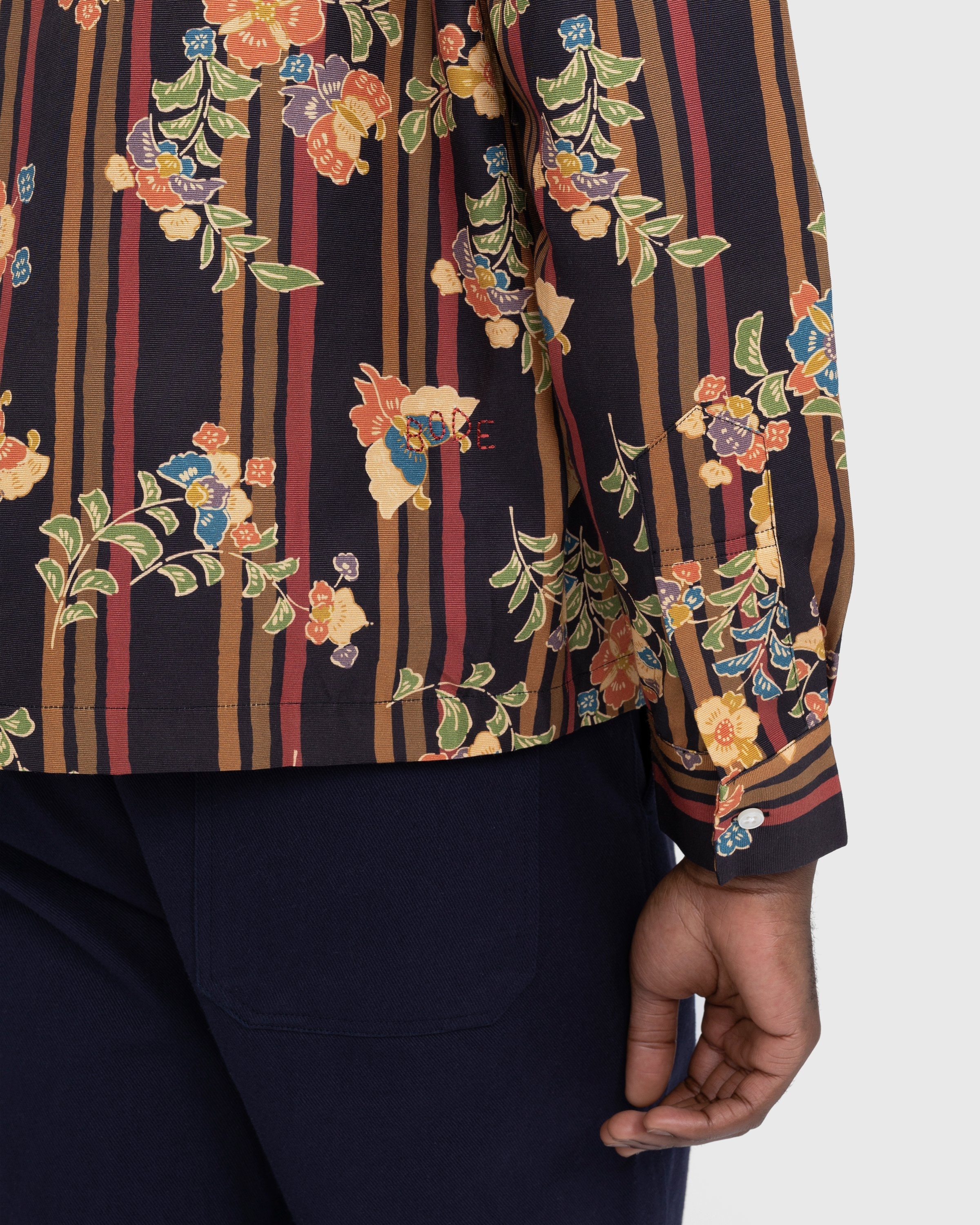 Bode – Butterfly Stripe Long-Sleeve Shirt Multi - Shirts - Multi - Image 6