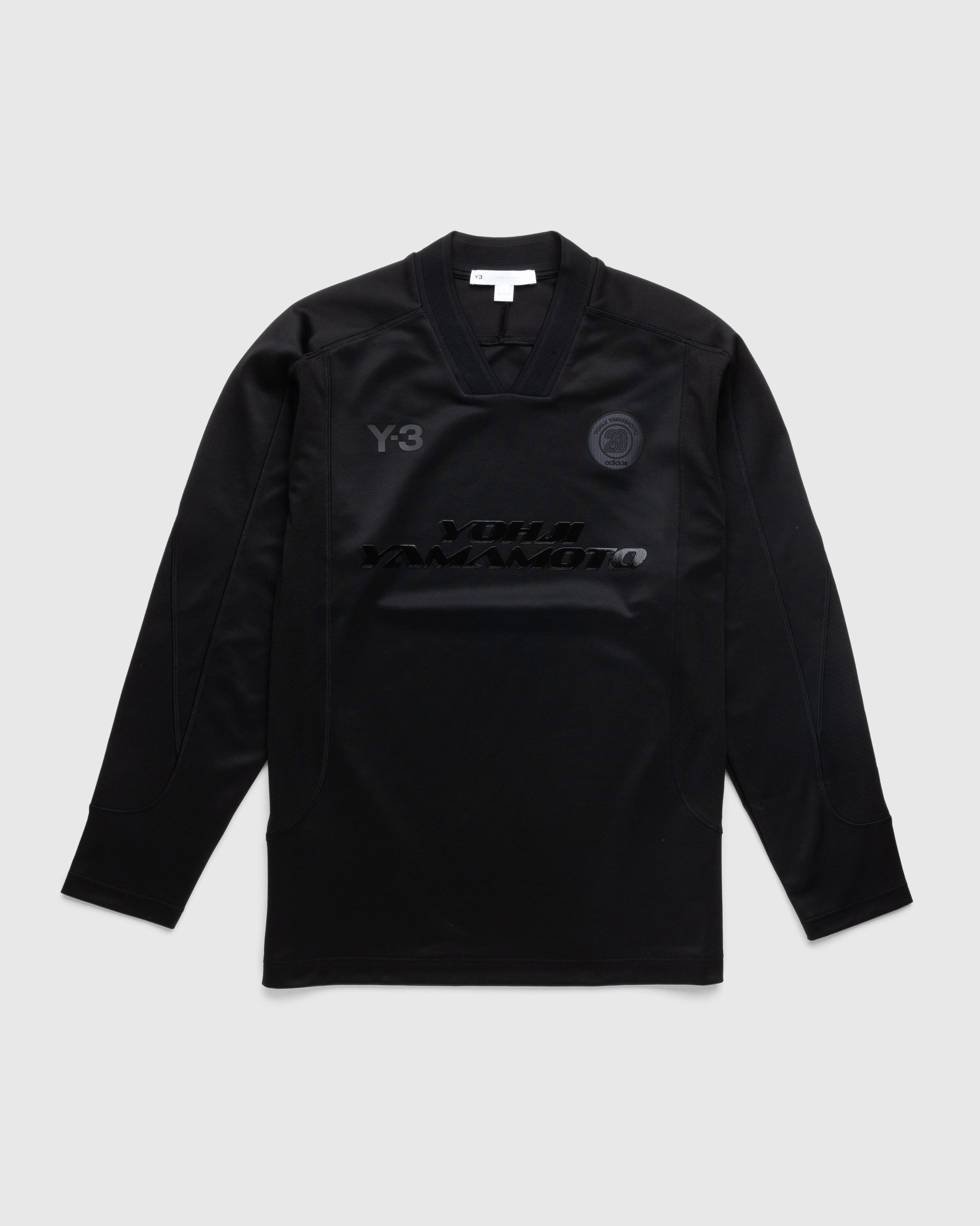 Y-3 – Logo Longsleeve T-Shirt - T-shirts - Black - Image 1