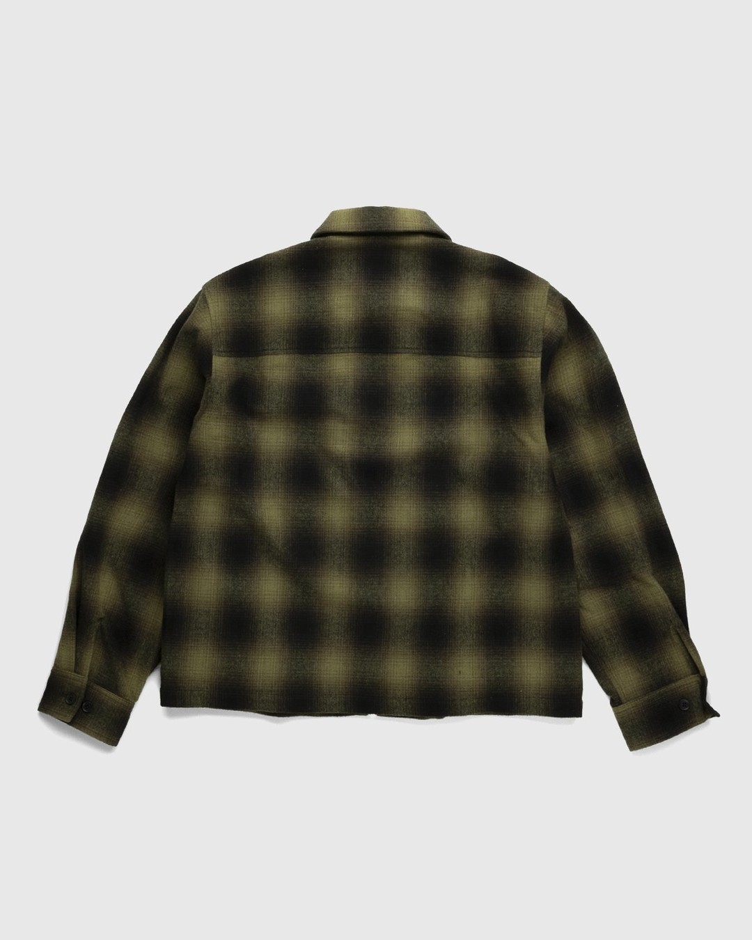 Highsnobiety – Plaid Zip Shirt Green Black - Shirts - Green - Image 2