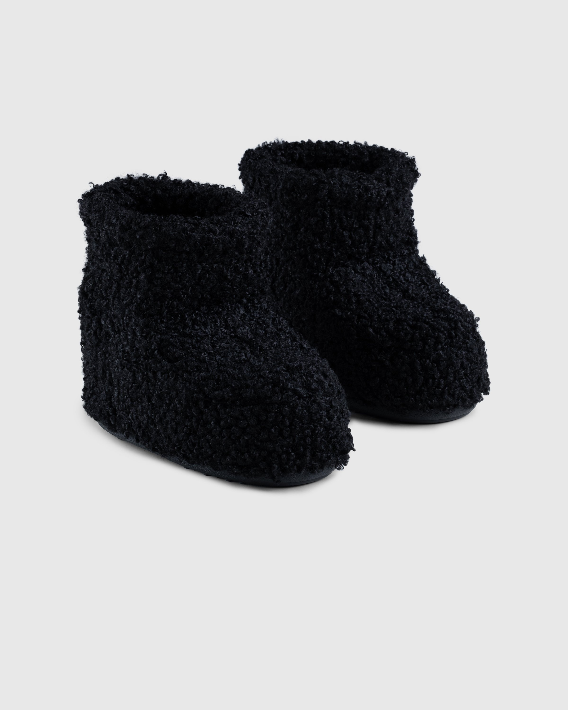 Moon Boot – Icon Low Faux Curly Boots Black - Boots - Black - Image 3