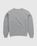 Acne Studios – Organic Cotton Crewneck Sweatshirt Light Grey Melange - Sweats - Grey - Image 2