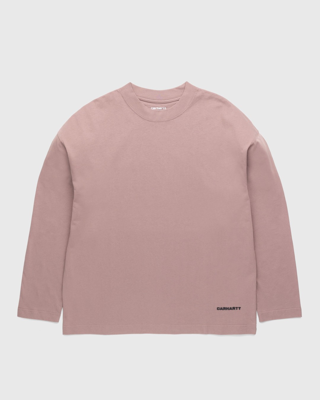 Carhartt WIP – Link Script Longsleeve T-Shirt Lupinus/Black - Tops - Black - Image 1