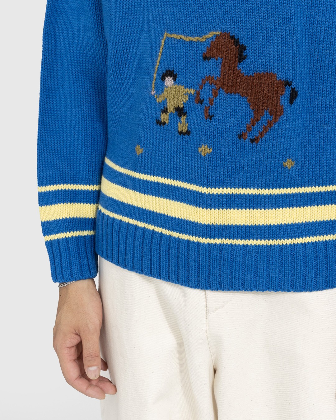 Bode – Pony Lasso Sweater Blue/Multi - Knitwear - Blue - Image 4